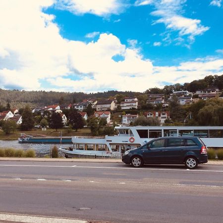 Natur und Neckarblick bei Heidelberg Hirschhorn Exterior foto